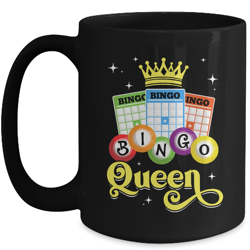 Cute Bingo Queen Lovers Designs For Women Mom Casino Players Mug | siriusteestore