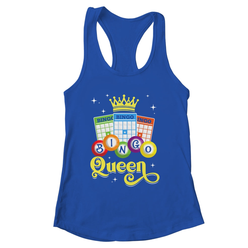 Cute Bingo Queen Lovers Designs For Women Mom Casino Players Shirt & Tank Top | siriusteestore