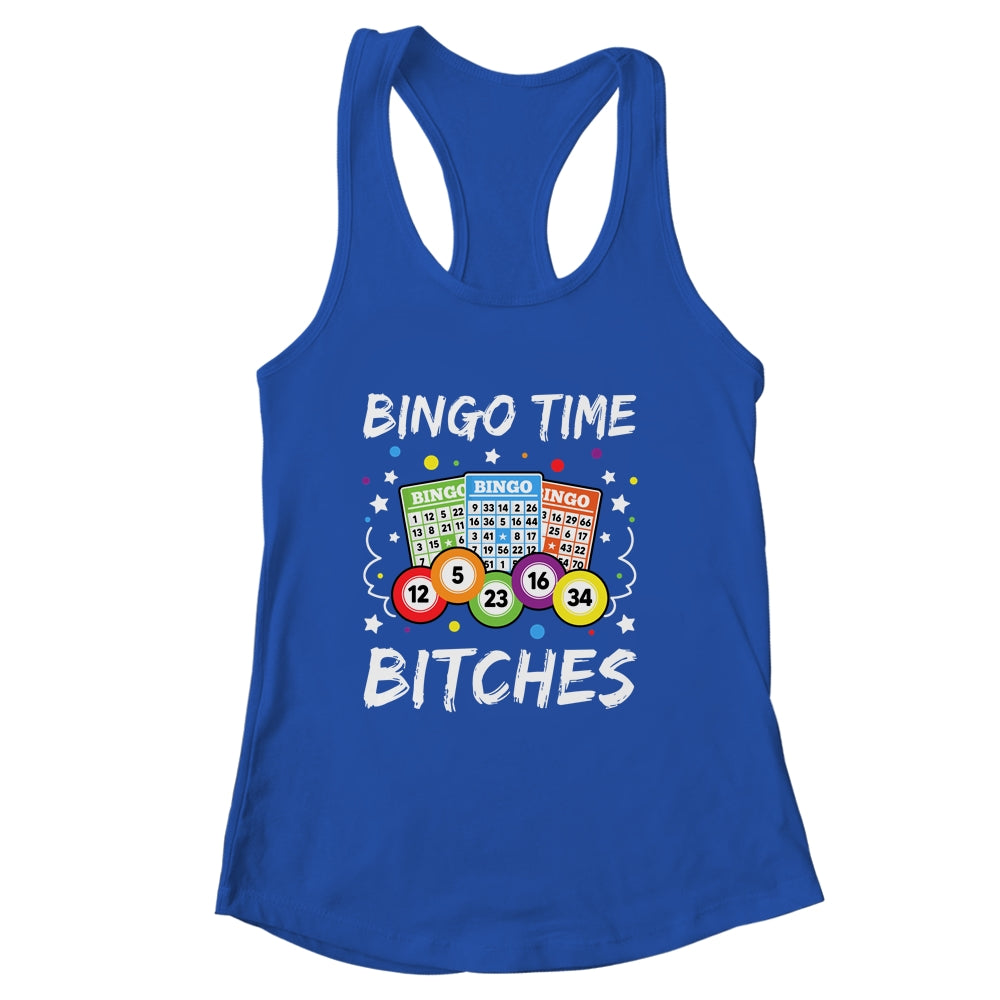 Cute Bingo Time Bitches Funny Bingo Player Game Gambling Shirt & Tank Top | siriusteestore