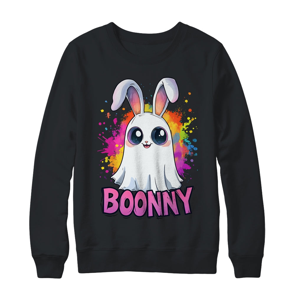 Cute Boonny Bunny Ghost Pun Halloween Costume Girls Kids Shirt & Sweatshirt | siriusteestore