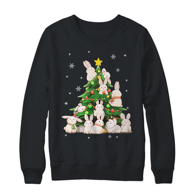 Cute Bunny Christmas Tree Bunny For Girl Women Xmas Shirt & Sweatshirt | siriusteestore