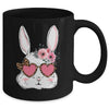 Cute Bunny Face Leopard Glasses Easter For Women Teen Girl Mug | siriusteestore
