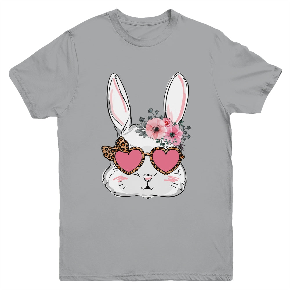 Cute Bunny Face Leopard Glasses Easter For Women Teen Girl Youth Shirt | siriusteestore