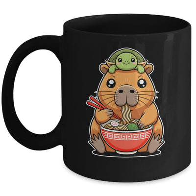 Cute Capybara And Turtle Backpack Ramen Kawaii Capibara Girl Mug | siriusteestore