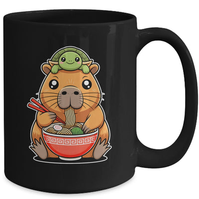 Cute Capybara And Turtle Backpack Ramen Kawaii Capibara Girl Mug | siriusteestore