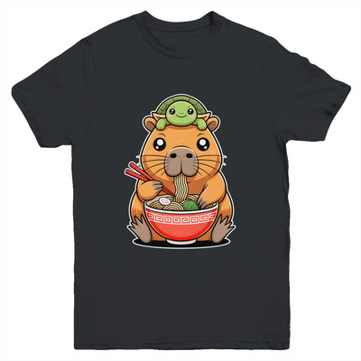 Cute Capybara And Turtle Backpack Ramen Kawaii Capibara Girl Youth Shirt | siriusteestore