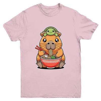 Cute Capybara And Turtle Backpack Ramen Kawaii Capibara Girl Youth Shirt | siriusteestore