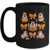 Cute Capybara Fall Halloween Capybara Coquette Bow Girls Mug | siriusteestore