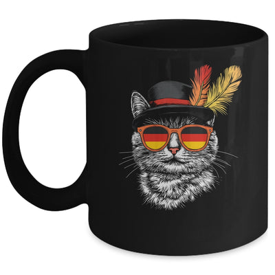 Cute Cat German Flag Oktoberfest Costume Germany Festival Mug | siriusteestore