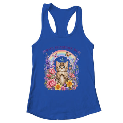 Cute Cat Rage Consumes Me Flower Funny Sarcastic Kitten Shirt & Tank Top | siriusteestore