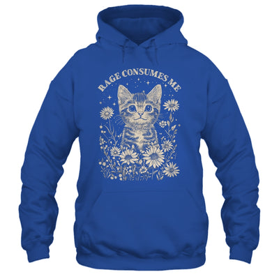 Cute Cat Rage Consumes Me Funny Sarcastic Kitten Flower Shirt & Tank Top | siriusteestore