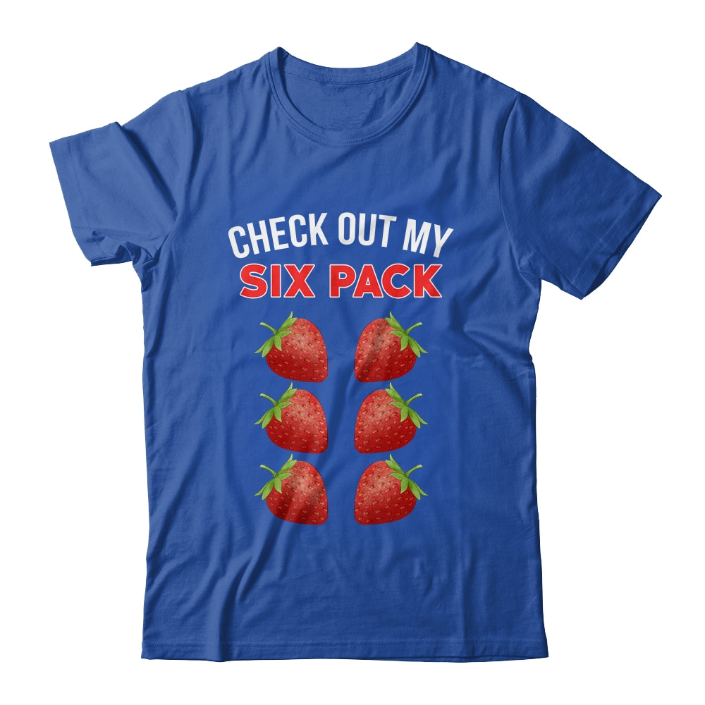 Cute Check Out My Six Pack Funny Strawberry Lover Men Women Shirt & Hoodie | siriusteestore