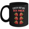 Cute Check Out My Six Pack Funny Strawberry Lover Men Women Mug | siriusteestore