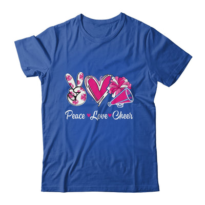 Cute Cheerleading Cheer For Women Girls Peace Love Cheer Shirt & Tank Top | siriusteestore