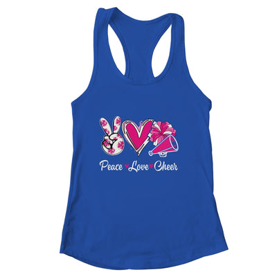 Cute Cheerleading Cheer For Women Girls Peace Love Cheer Shirt & Tank Top | siriusteestore