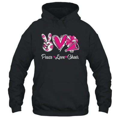 Cute Cheerleading Cheer For Women Girls Peace Love Cheer Shirt & Tank Top | siriusteestore
