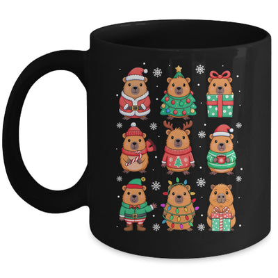 Cute Christmas Capybara Funny Family Xmas Men Women Kids Mug | siriusteestore