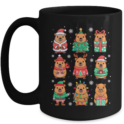 Cute Christmas Capybara Funny Family Xmas Men Women Kids Mug | siriusteestore