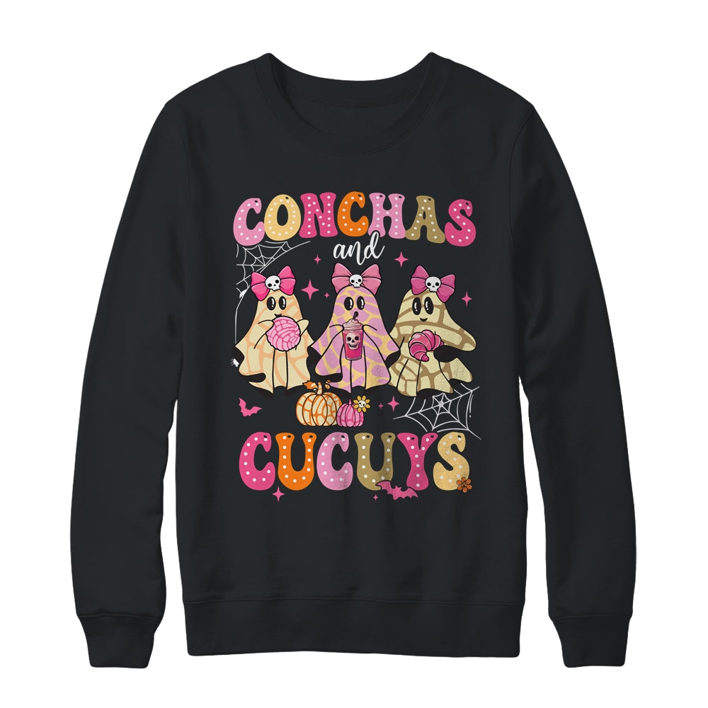 Cute Conchas And Cucuys Ghost Funny Mexican Halloween Girls Shirt & Sweatshirt | siriusteestore