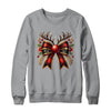 Cute Coquette Bow Coquette Christmas Reindeer Bow Women Girl Shirt & Sweatshirt | siriusteestore