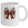 Cute Coquette Bow Coquette Christmas Reindeer Bow Women Girl Mug | siriusteestore