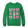 Cute Coquette Christmas Pink Bows Santa Gingerbread Snowman Shirt & Sweatshirt | siriusteestore
