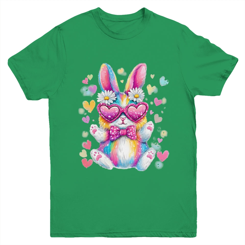 Cute Coquette Tie Dye Rabbit Easter Bunny Women Girl Kids Youth Shirt | siriusteestore