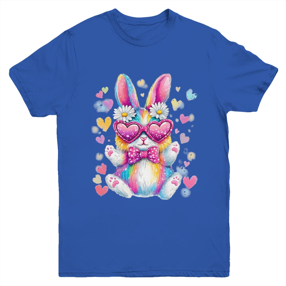 Cute Coquette Tie Dye Rabbit Easter Bunny Women Girl Kids Youth Shirt | siriusteestore