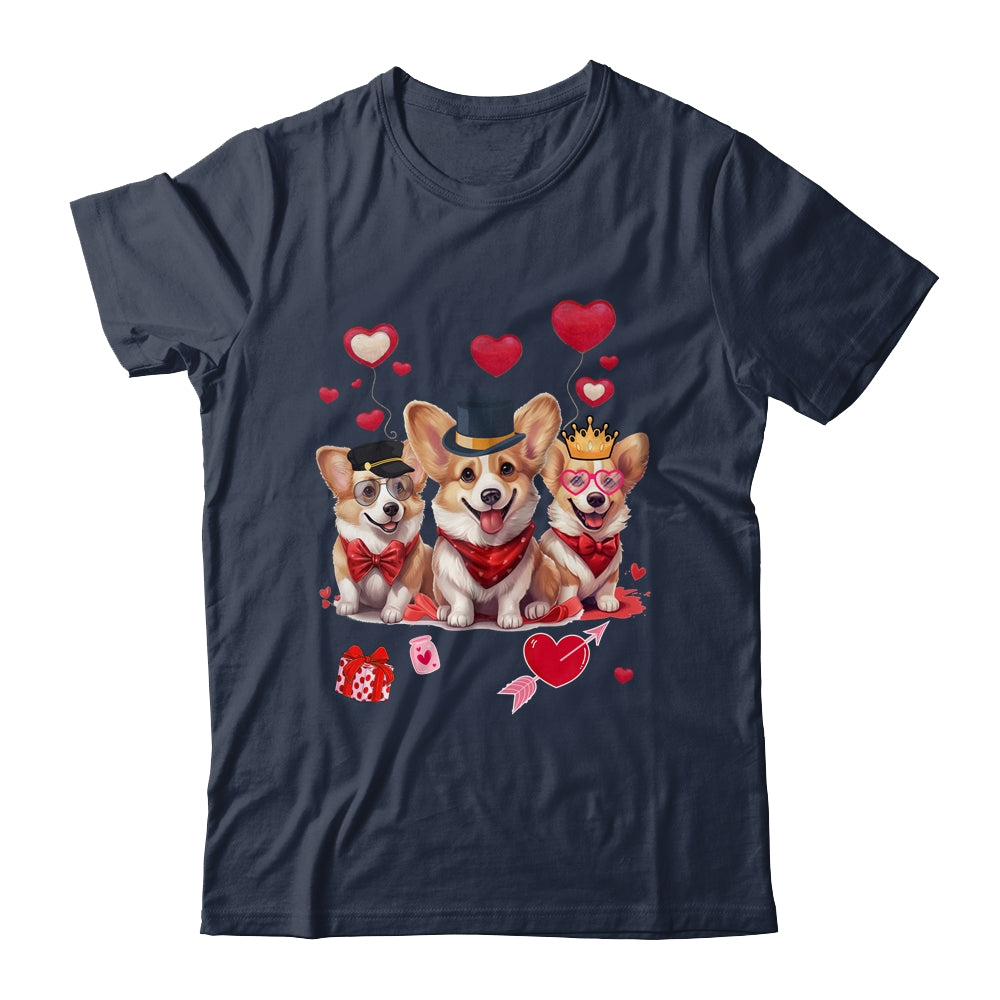 Cute Corgi Valentine's Day Heart Pet Dog Animal Lover Shirt & Tank Top | siriusteestore