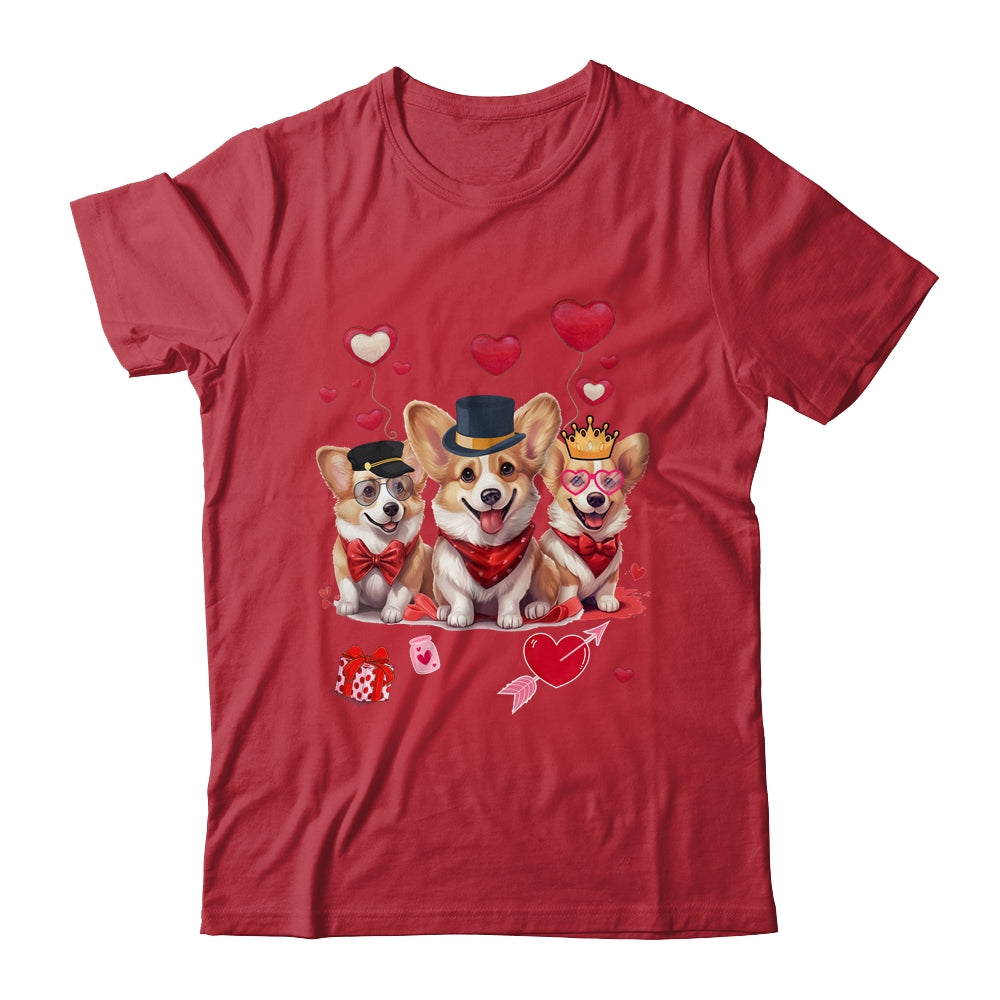 Cute Corgi Valentine's Day Heart Pet Dog Animal Lover Shirt & Tank Top | siriusteestore
