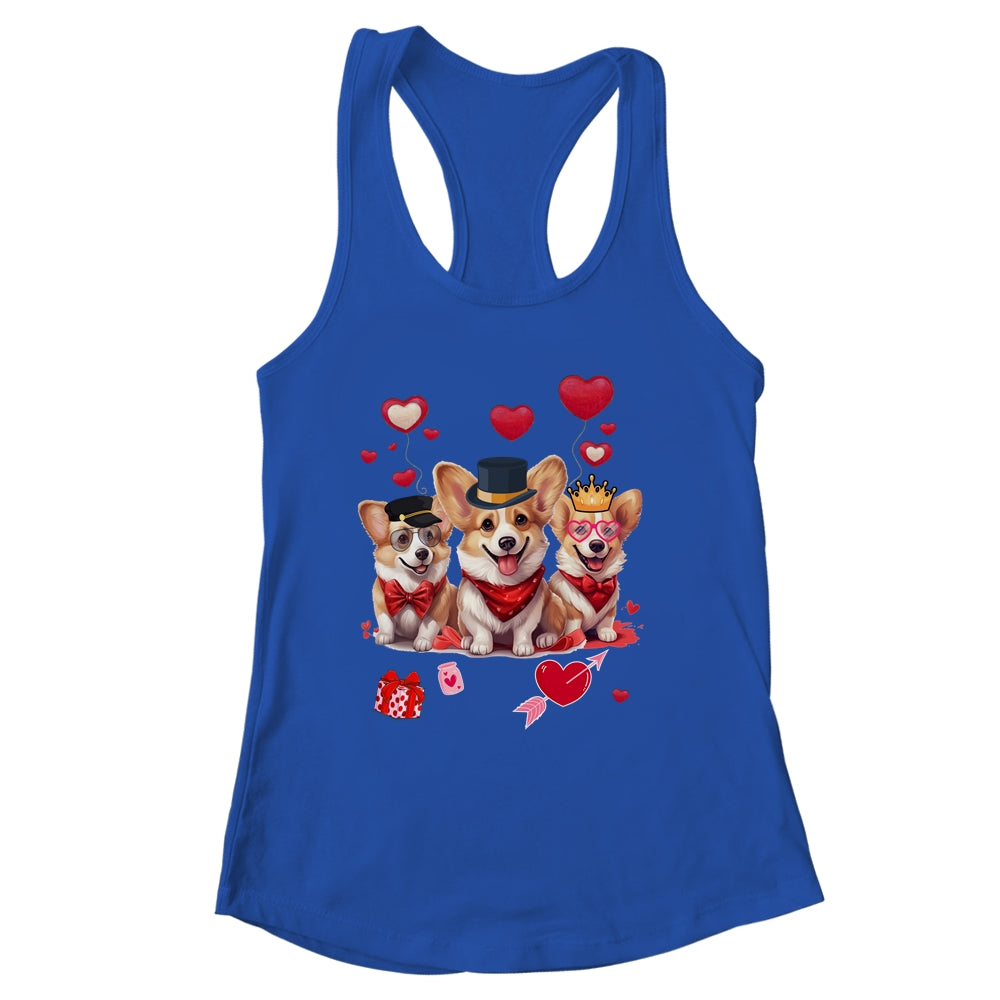 Cute Corgi Valentine's Day Heart Pet Dog Animal Lover Shirt & Tank Top | siriusteestore