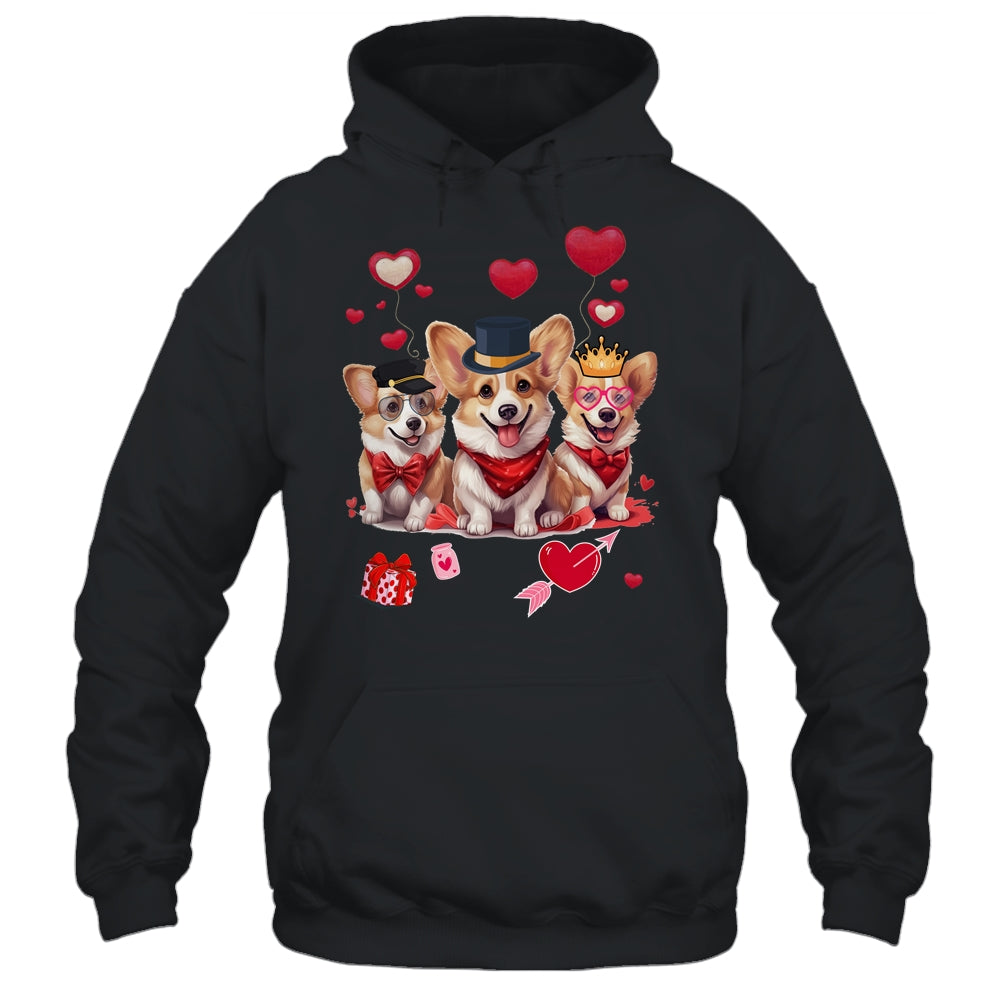Cute Corgi Valentine's Day Heart Pet Dog Animal Lover Shirt & Tank Top | siriusteestore