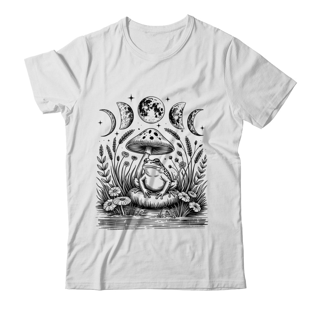 Cute Cottagecore Aesthetic Frog Mushroom Moon Witchy Vintage Shirt & Tank Top | siriusteestore