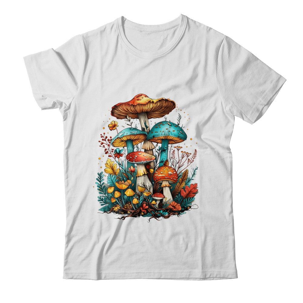 Cute Cottagecore Floral Mushroom Aesthetic Girls Graphic Shirt & Tank Top | siriusteestore