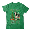 Cute Cow Ugly Christmas Tree Santa Hat Xmas Lights Farmer Shirt & Sweatshirt | siriusteestore