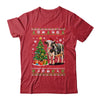 Cute Cow Ugly Christmas Tree Santa Hat Xmas Lights Farmer Shirt & Sweatshirt | siriusteestore