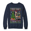 Cute Cow Ugly Christmas Tree Santa Hat Xmas Lights Farmer Shirt & Sweatshirt | siriusteestore