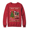 Cute Cow Ugly Christmas Tree Santa Hat Xmas Lights Farmer Shirt & Sweatshirt | siriusteestore