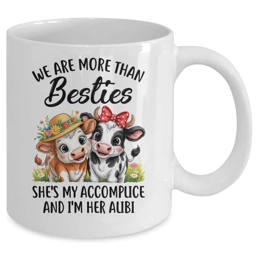 Cute Cow We Are More Than Besties Funny Friends Girls Women Mug | siriusteestore