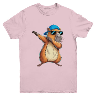 Cute Dabbing Capybara Boys Men Fun Capy Lover Kids Funny Youth Shirt | siriusteestore