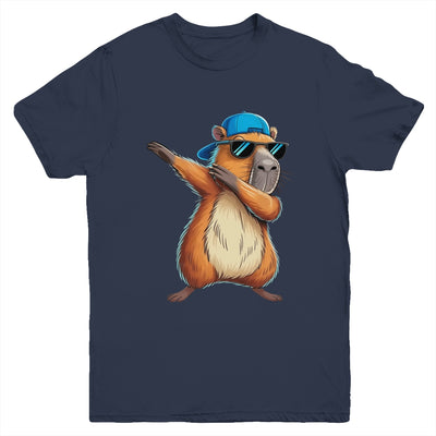 Cute Dabbing Capybara Boys Men Fun Capy Lover Kids Funny Youth Shirt | siriusteestore