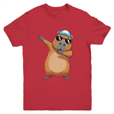 Cute Dabbing Capybara Boys Men Funny Capy Lover Kids Youth Shirt | siriusteestore