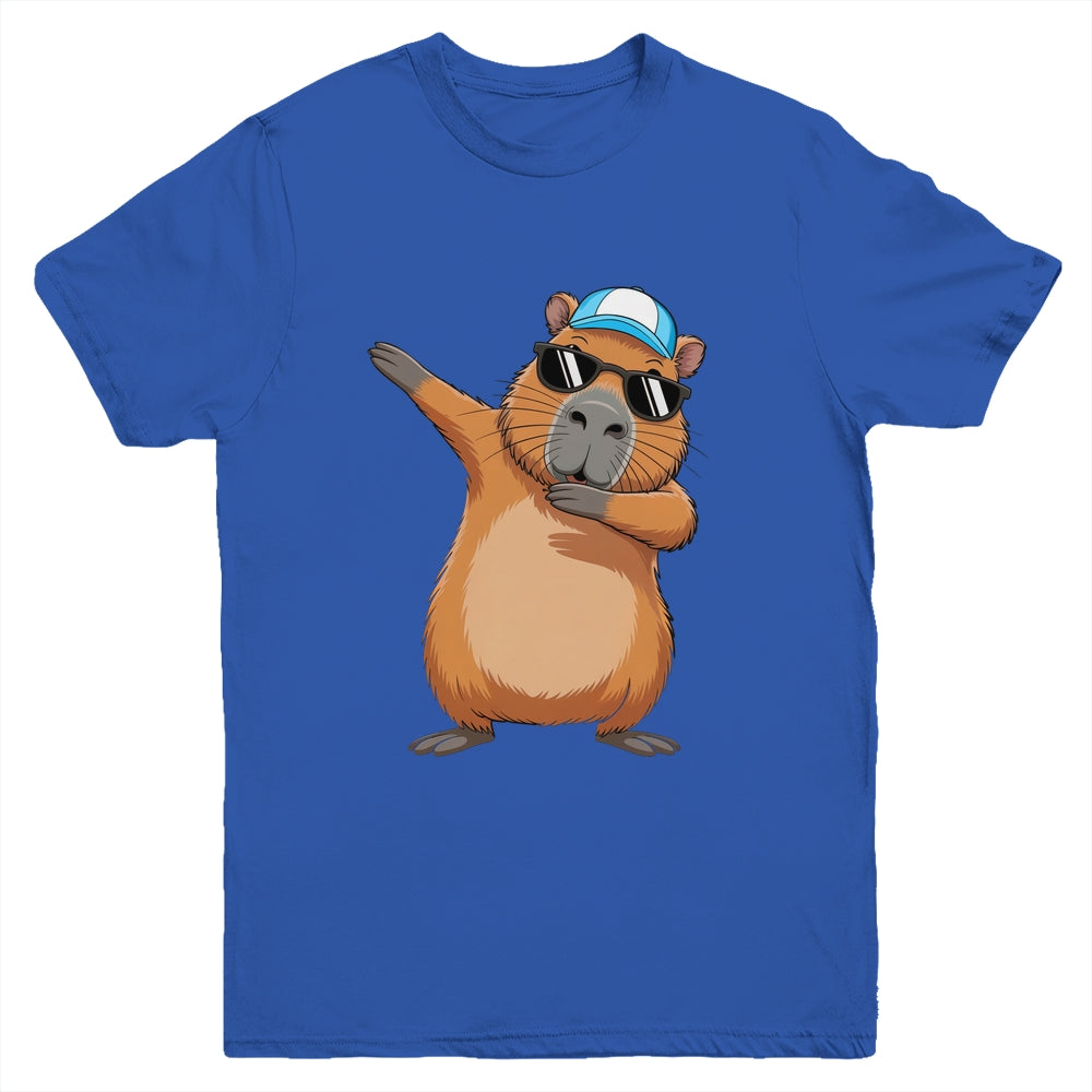 Cute Dabbing Capybara Boys Men Funny Capy Lover Kids Youth Shirt | siriusteestore
