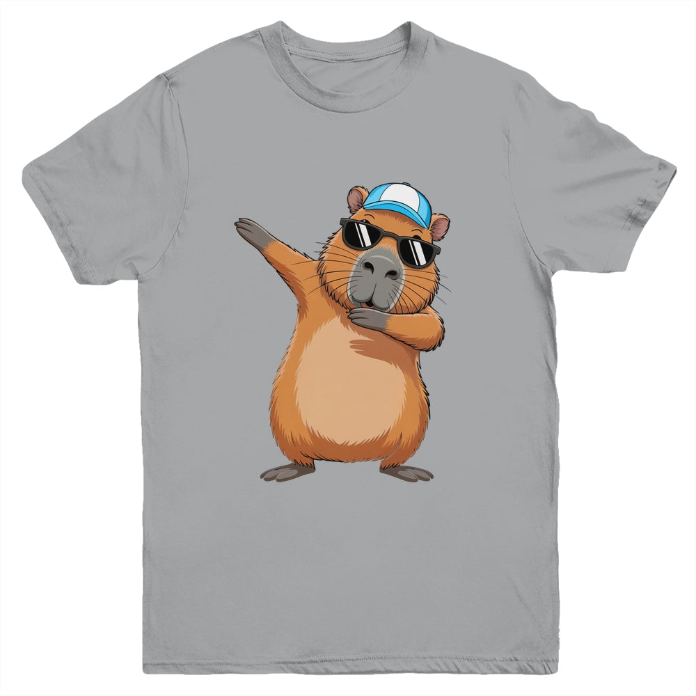 Cute Dabbing Capybara Boys Men Funny Capy Lover Kids Youth Shirt | siriusteestore