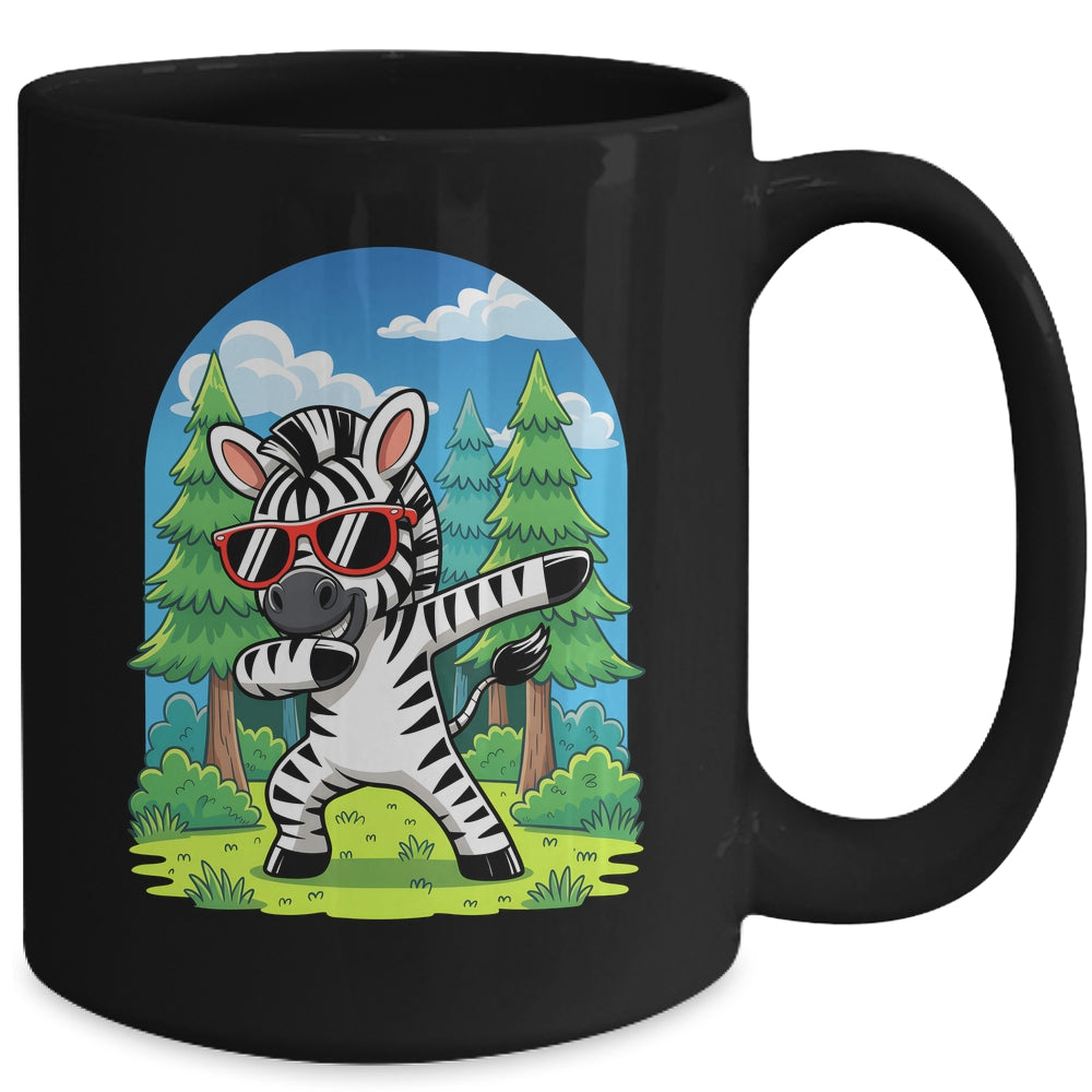 Cute Dabbing Zebra Costume Kids Girls Boys Animal Print Mug | siriusteestore