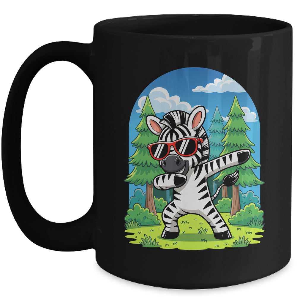 Cute Dabbing Zebra Costume Kids Girls Boys Animal Print Mug | siriusteestore
