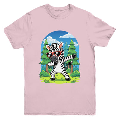 Cute Dabbing Zebra Costume Kids Girls Boys Animal Print Youth Shirt | siriusteestore