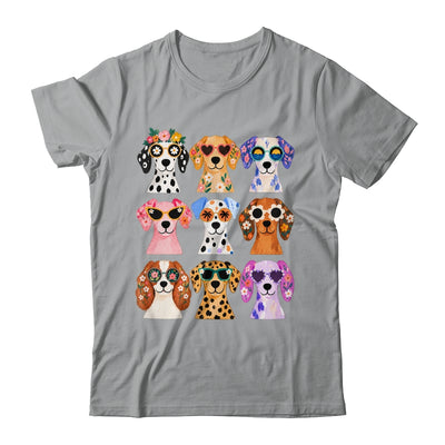 Cute Dogs Sunglasses Colorful Puppy Funny Pet Lover Graphic Shirt & Tank Top | siriusteestore