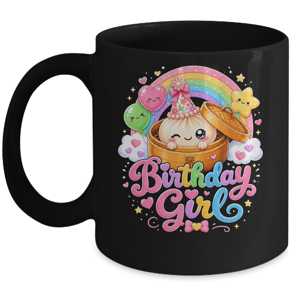 Cute Dumpling Birthday Girl Kawaii Pastel Anime Lovers Kids Mug | siriusteestore