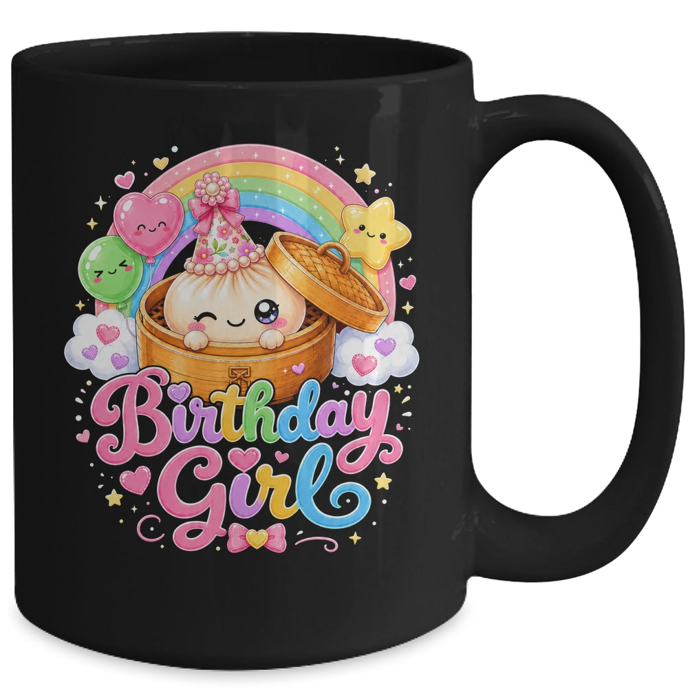Cute Dumpling Birthday Girl Kawaii Pastel Anime Lovers Kids Mug | siriusteestore